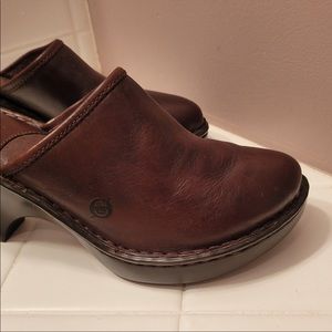 Born leather clogs